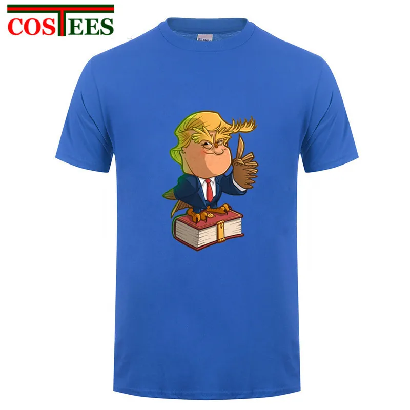 2018 горячая Распродажа новейшие дизайнерские футболки Geek Nerd Parody D-OWL-nald Trump Мужская