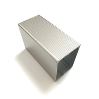 aluminum enclosure pcb power shell electric project box desktop diy 6646100mm new silver