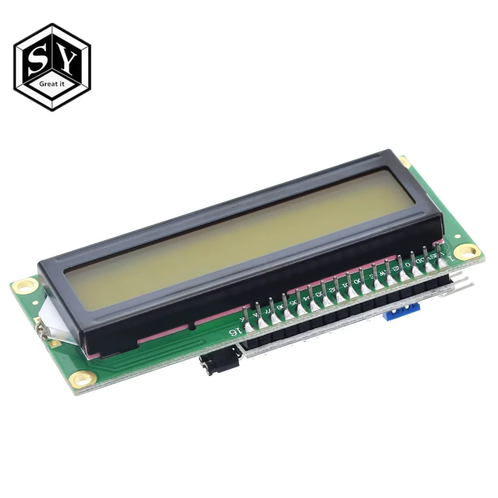 ЖК-дисплей GREAT IT lcd 1602+ ЖК-модуль 1602, синий/зеленый экран PCF8574 IIC/igc lcd 1602
