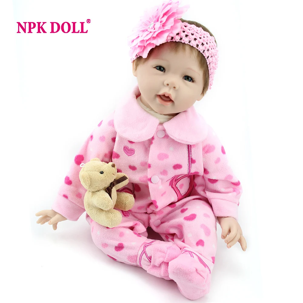 NPKDOLL Baby Reborn 55 см реалистичные boneca reborn menina Игрушки для девочек Новорожденный