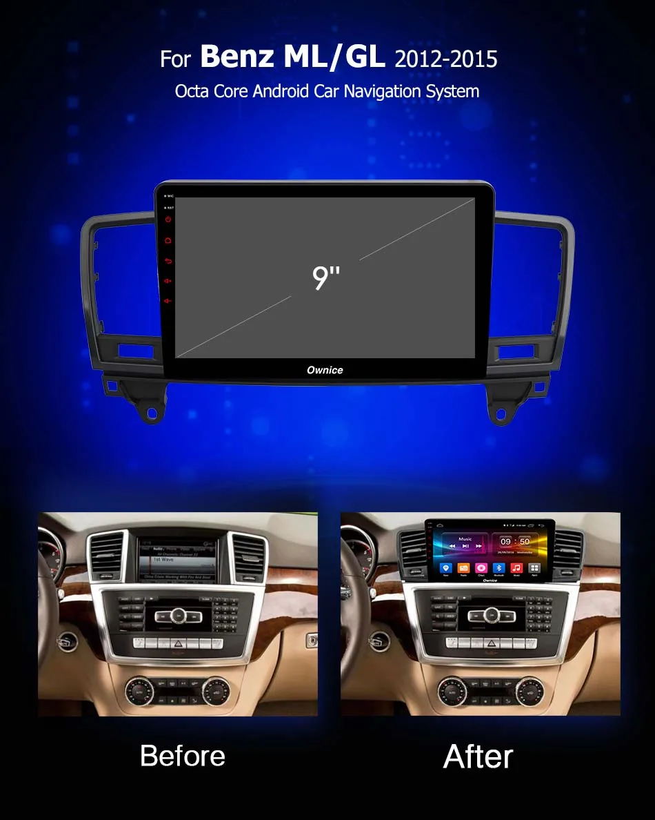 Ownice G10 2.5D IPS Android 8 1 CORE dvd плеер автомобиля для Mercedes Benz ML GL gps 2012 2013 2014 2015 поддержка 4G LTE