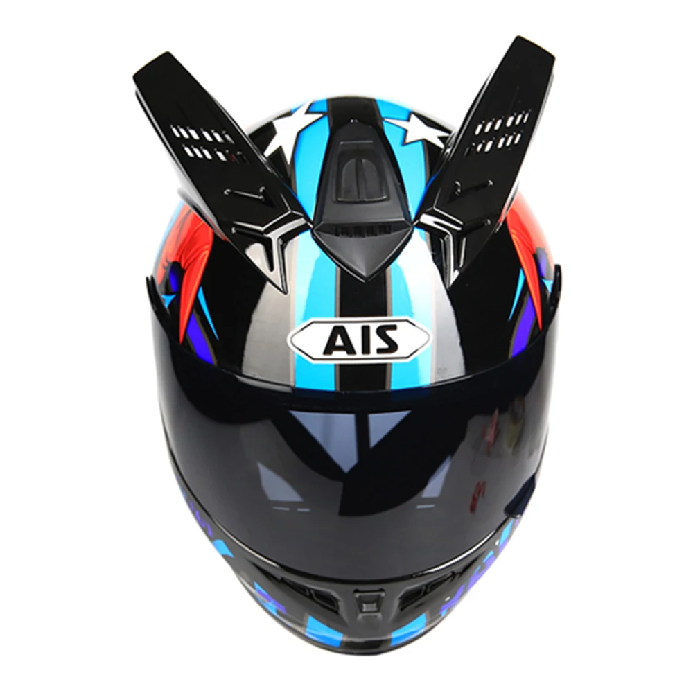 AIS-605-16 Мотоциклетный шлем AIS, дышащий, моделирующий шлем для мотокросса, для путешествий, для гонок, полный шлем для мотоцикла - Цвет: AIS-605-16