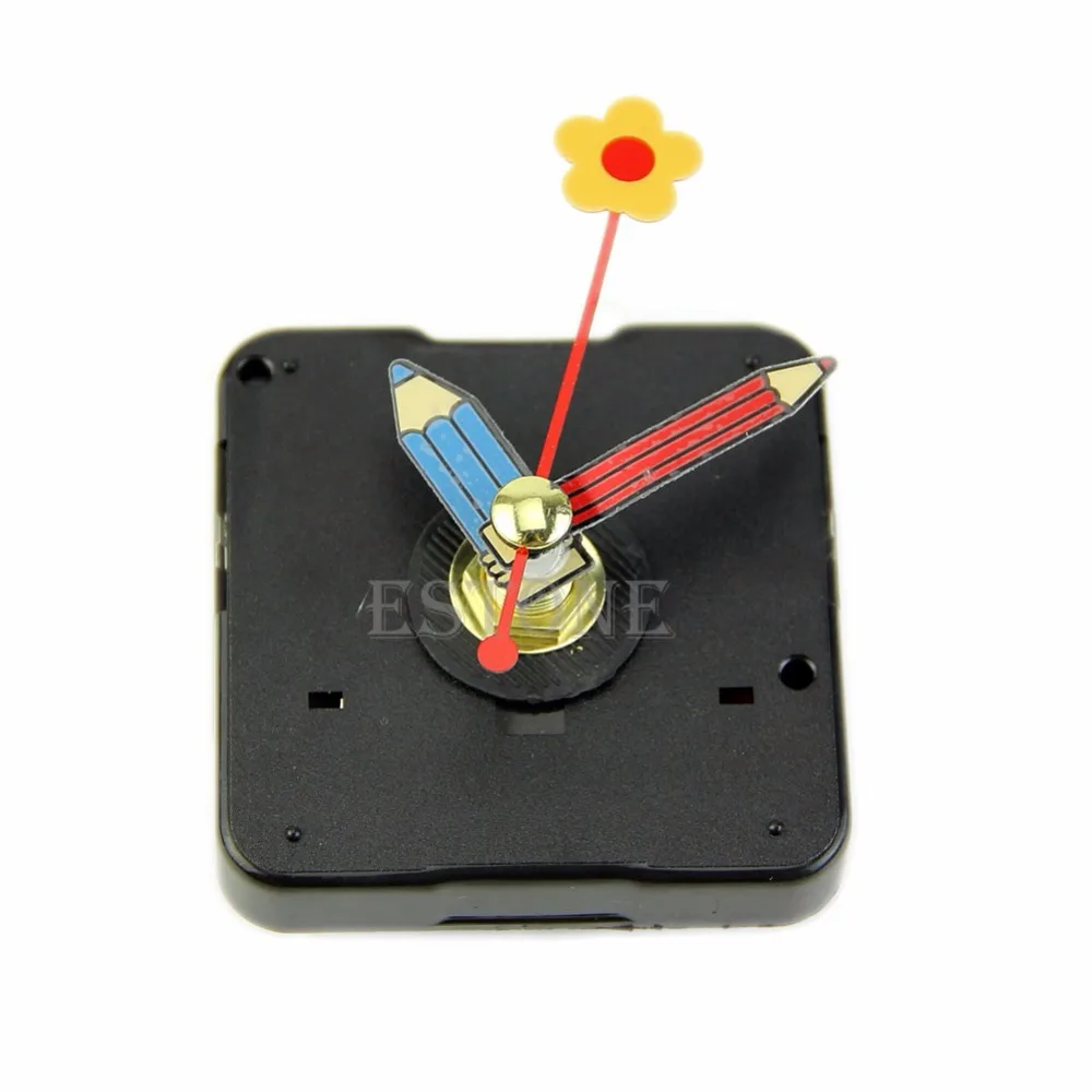 Домашний декор бесшумные кварцевые часы цветочный карандаш ручной механизм