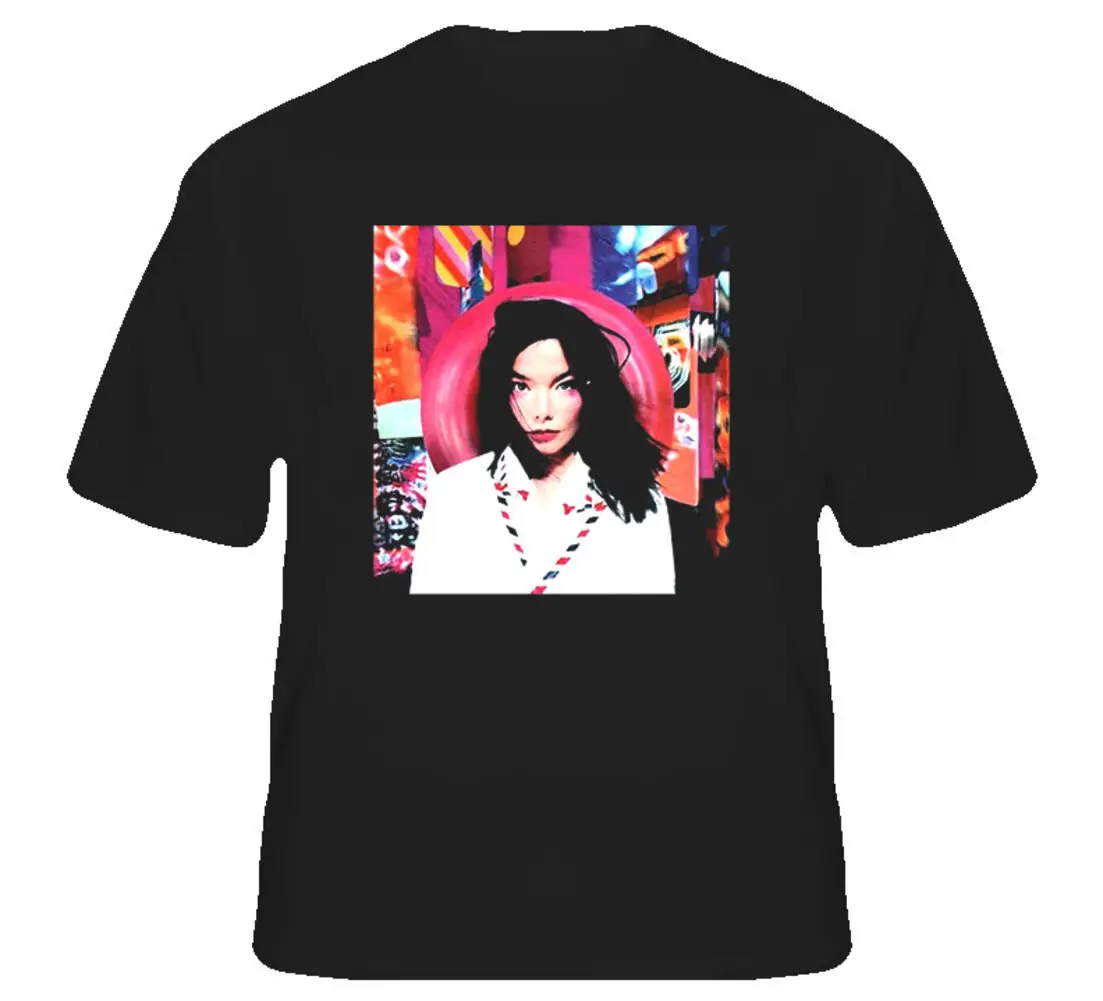 Post Bjork альбом 1995 футболка с коротким рукавом плюс размер скидка горячая новинка