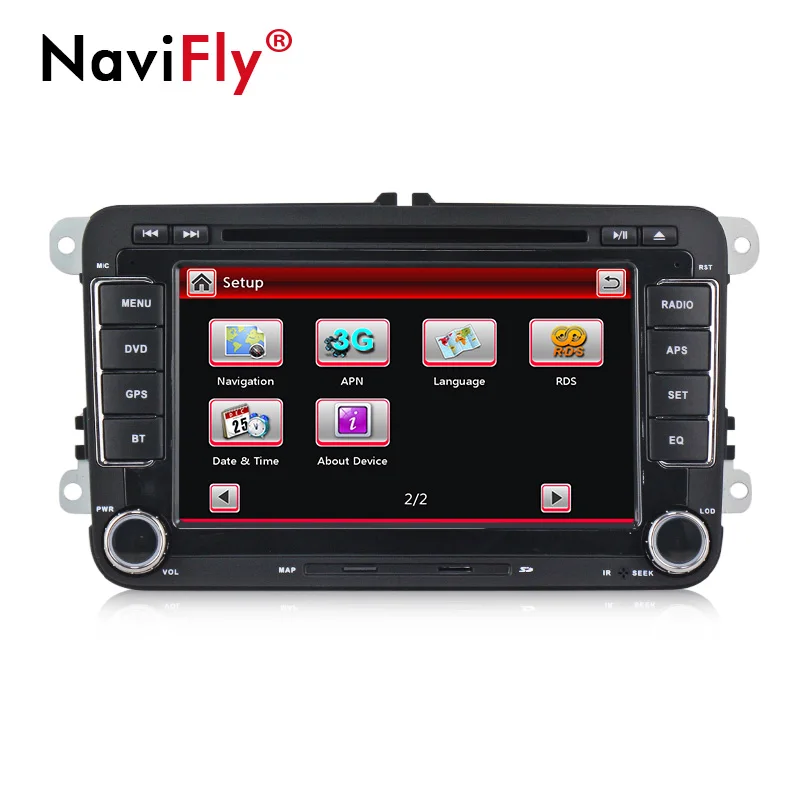 Бесплатная доставка 2din 7 ''емкостный экран автомобиля радио DVD GPS плеер для VWGOLF 6