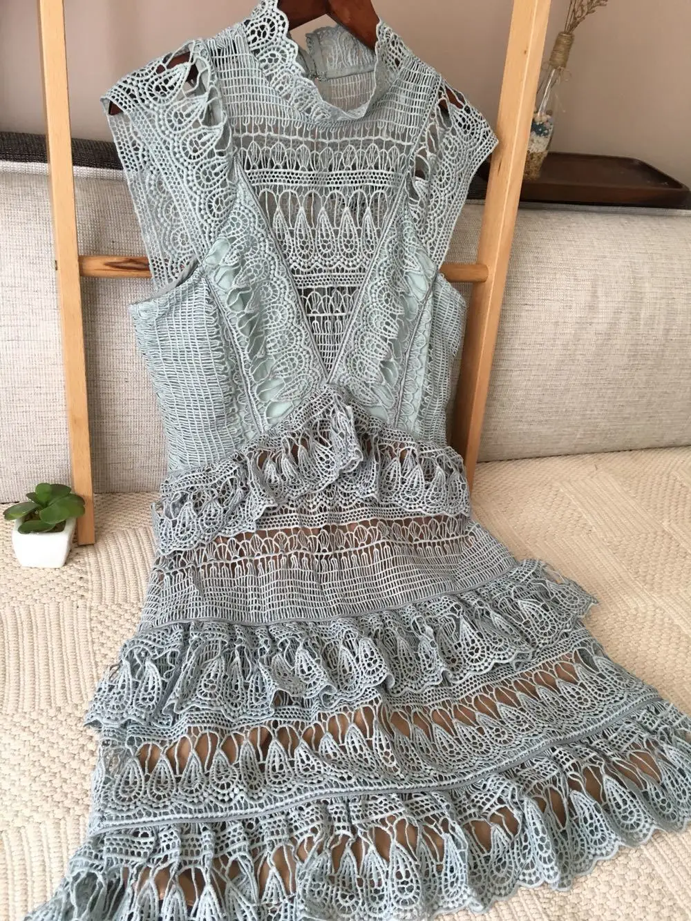 High Quality Self Portrait Dress 2018 Women's Summer Designer Sleeveless Waist Hollow Out Lace Boho Vestidos E797 Женская одежда