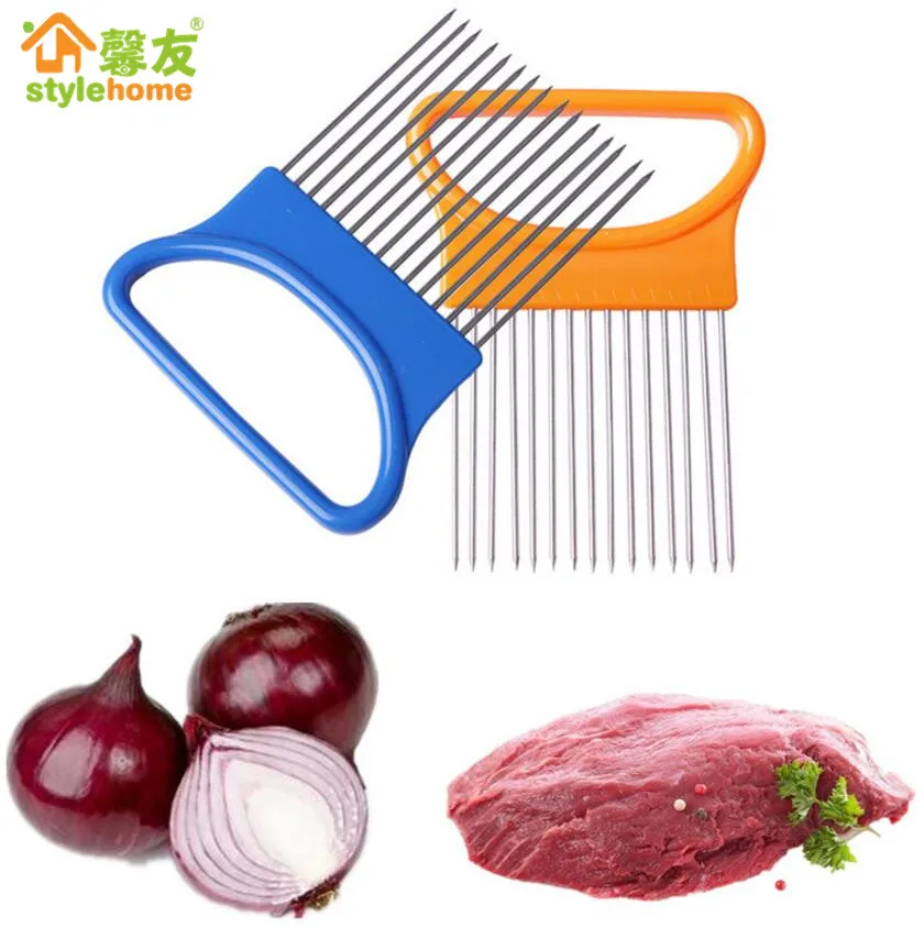 1 шт. держатель для мяса из нержавеющей стали|tomato cutter|vegetable sliceronion holder |