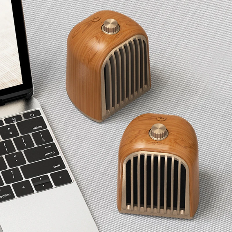1 пара Ретро стиль дерево Textuxe TWS беспроводной Bluetooth портативный динамик магнит