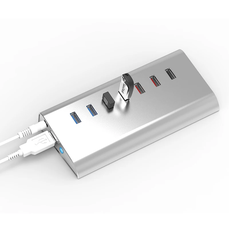 Удлинитель USB 3 0 (7 портов) с поддержкой быстрой зарядки 2 0|7 ports|usb hub2.0 usb |