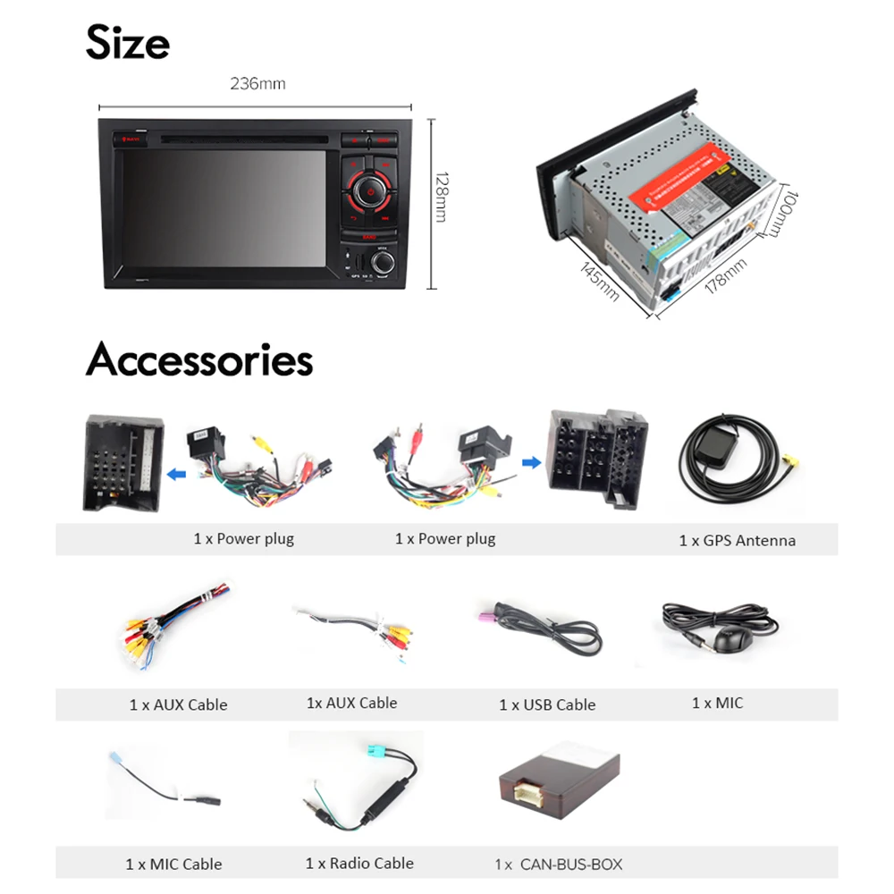 A-Sure 2 Din Авто Радио dvd-плеер gps навигация для Audi A3 S3 RS3 2002-2011 3g SWC RDS DAB + задний USB порт