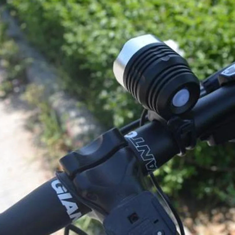 Суперъяркий велосипедный светодиодный фонарь с USB 1800 люмен XML T6 алюминиевый сплав