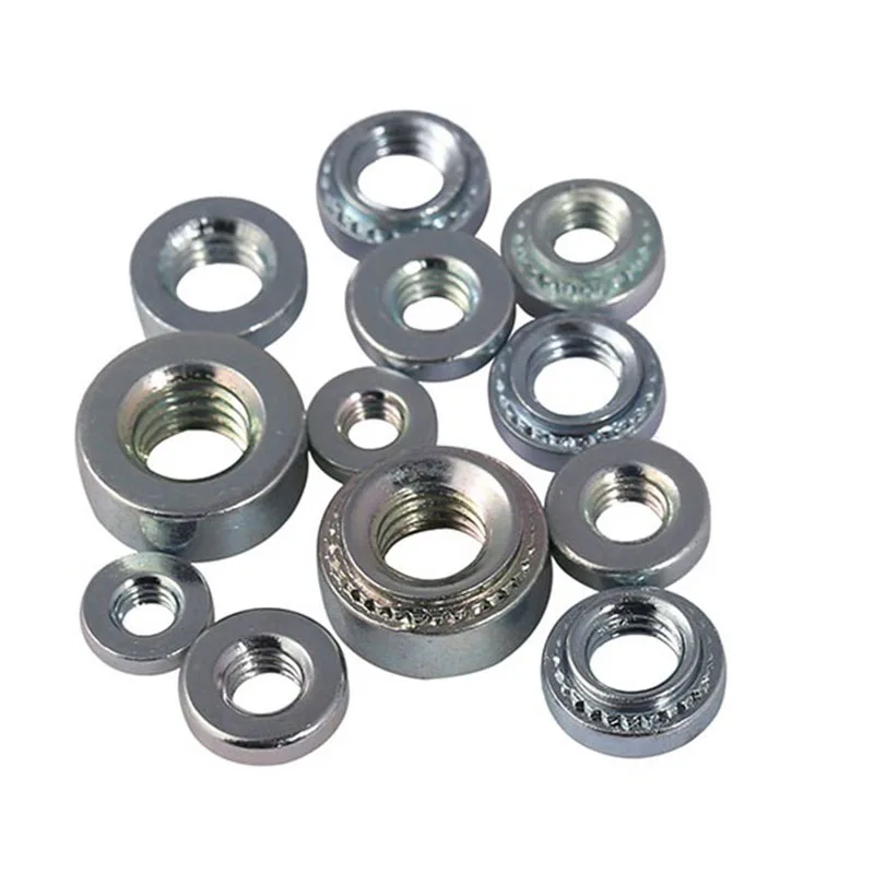 100pcs M2 M2.5 M3 M4 M5 M6 Carbon Steel Rivnut Slab Thickness 1.4mm 1.0mm 0.8mm Self-Clinching Insert Nutsert Press Rivet Nut |
