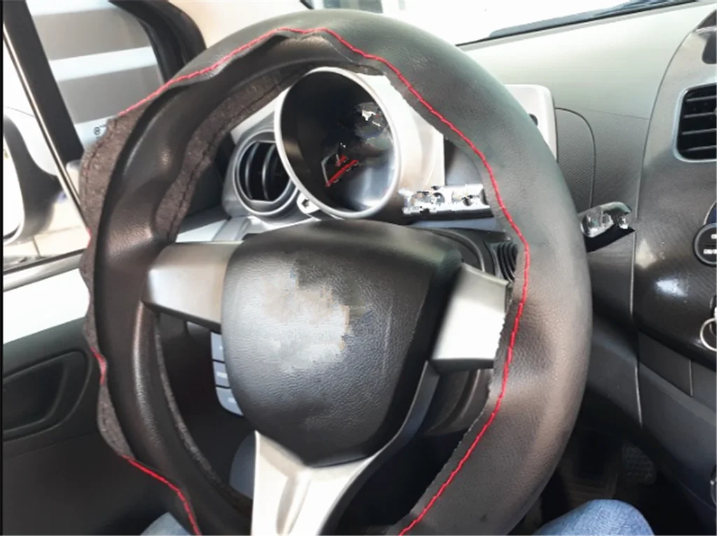 38 см DIY чехол рулевого колеса автомобиля из мягкой кожи Плетеные иголки