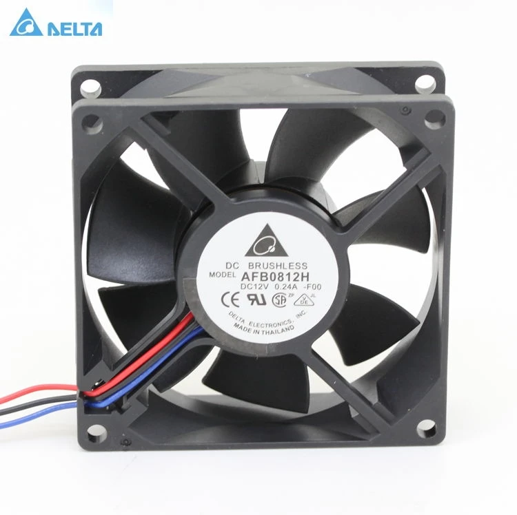 

for delta AFB0812H 8025 8cm 80mm DC 12V 0.24A 3-pin computer case pc cpu server inverter axial COOLING FANs