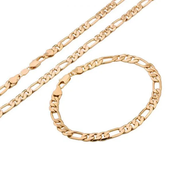 MxGXfam золотой цвет мужские цепи и браслет Набор 600*5 5 мм 190*5 мм|man chain set|chain setmen bracelet set