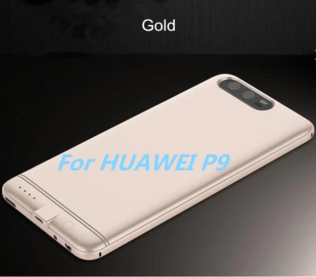 Чехол для huawei P9 power Bank P10, внешний аккумулятор, зарядное устройство, чехол для huawei P9 Plus, резервный аккумулятор, чехол для huawei P10 Plus - Цвет: Gold For P9