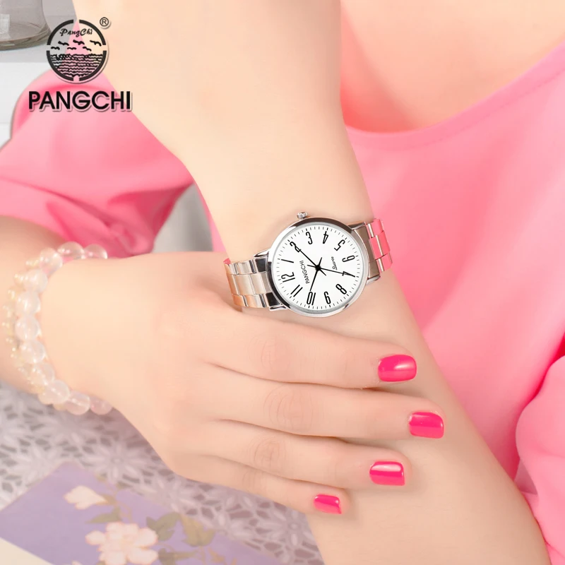 Часы наручные PANGCHI женские и мужские кварцевые Брендовые повседневные