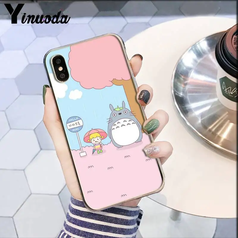 Популярный Милый Забавный мультяшный чехол Totoro с аниме DIY Роскошный для iphone 138 7 6 6S