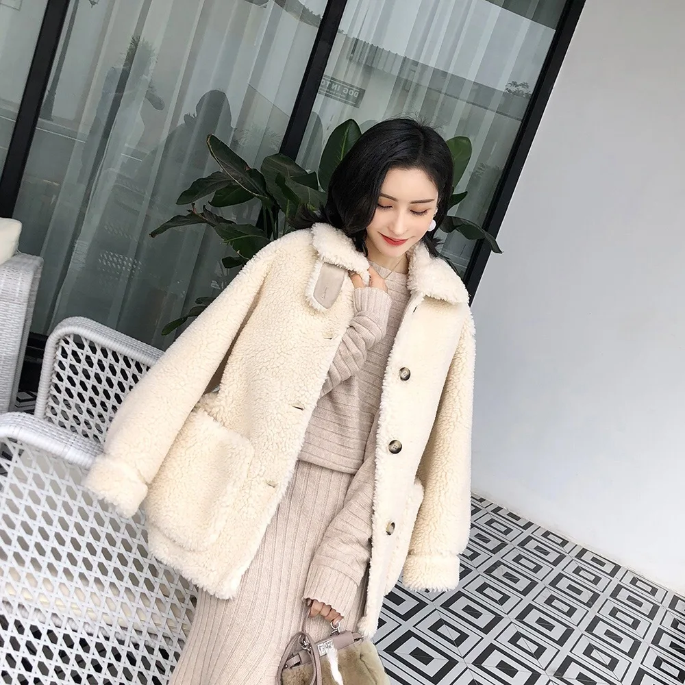 Женское короткое и длинное пальто элегантное мягкое меховое с карманами