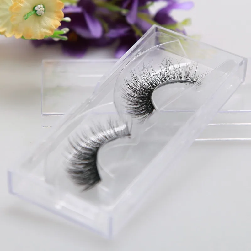 DGL007 100% ручной работы 3D шелк искусственной норки ресницы натуральный длинные