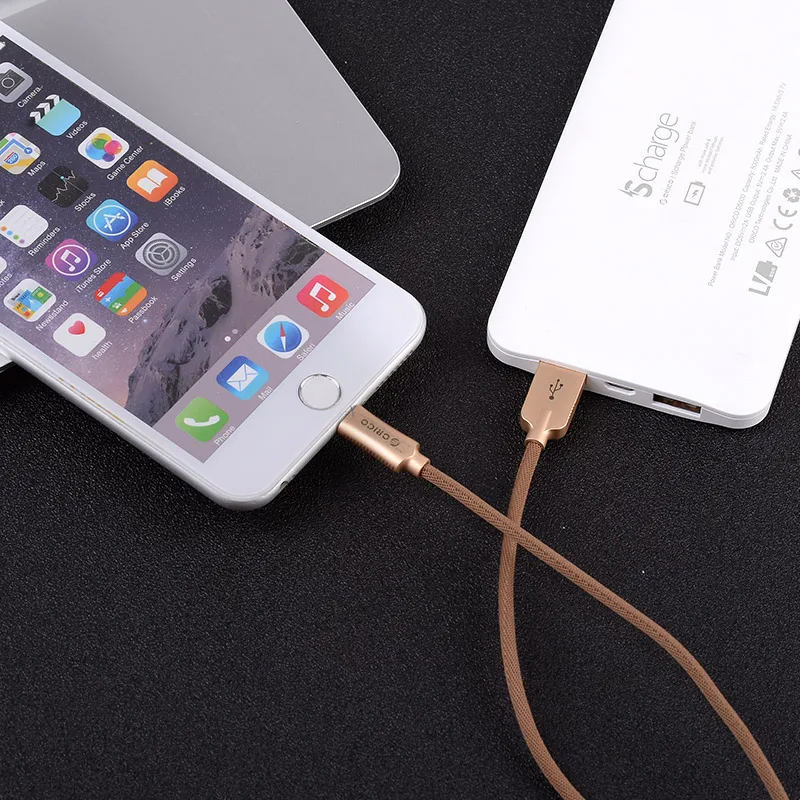 USB кабель ORICO металлический для быстрой зарядки и синхронизации данных из нейлона