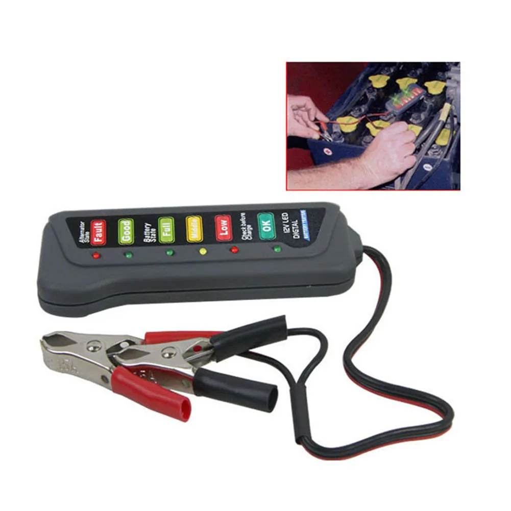 12V Car Motorcycle Battery Test Alternator Tester Digital Diagnostic Analyzer | Автомобили и мотоциклы