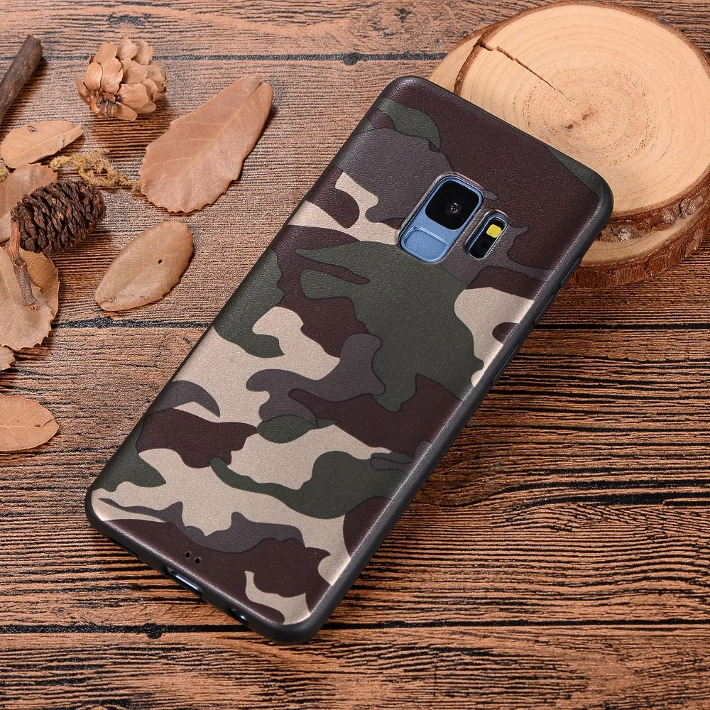 Army Camo Camouflage Silicone Back Cover Case For Samsung S7 Edge S8 S9 Plus Soft TPU Phone Bag |
