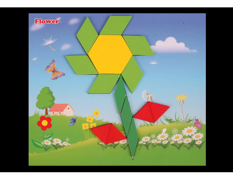 250 шт деревянная Геометрическая умная доска головоломка 3D Tangram головоломка настольная игрушка для детей раннего обучения обучающие игрушки для детей игры