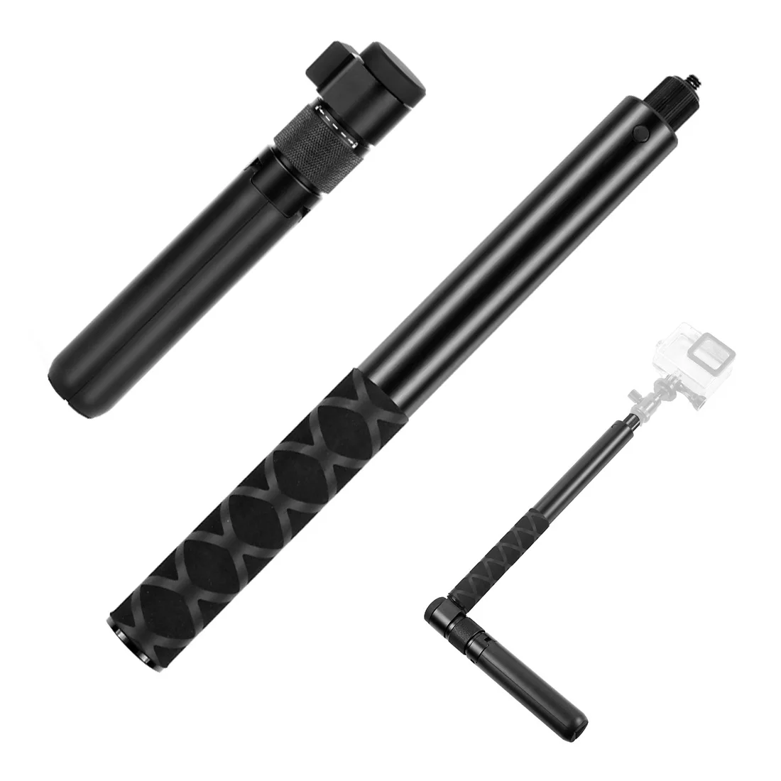 Выдвижной шест палка для селфи+ Карманный Штатив для GoPro Hero 7/Insta360 ONE X Xiaomi Yi 4K+ eken SJCAM ручной монопод