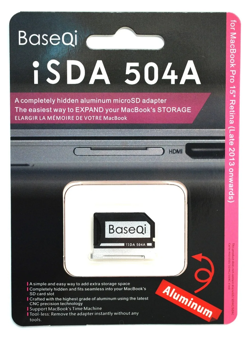 504A Baseqi Brand Stealth Mini Driver для Macbook Pro Retina модель 15 дюймов конец 2013 года/после|driver| |