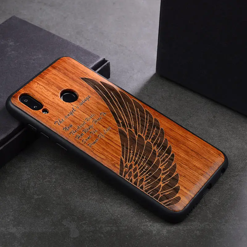 as picture Роскошный деревянный ящик для huawei Honor 8x, чехол, деревянный силиконовый бампер, чехол для телефона, чехол для huawei Honor 8x, чехол - Цвет: as picture