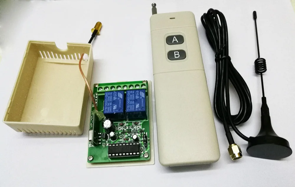 3000 м DC12V 2CH RF беспроводной переключатель системы дистанционного управления передатчики и приемник с антенной окна/гаражные двери жалюзи