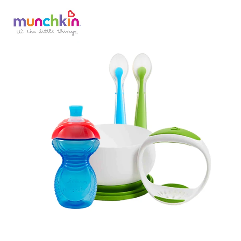 Munchkin 9 унц. защита от укусов Сиппи Кубка ребенка 1pk и пресс для картофеля фрукты