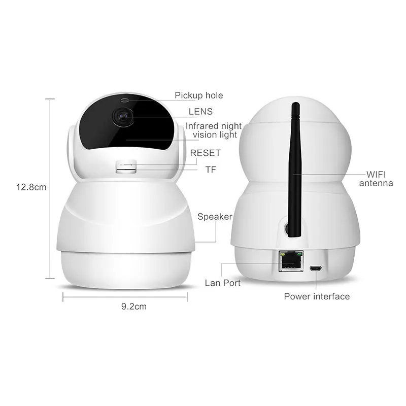 1080P IP Камера 360 градусов панорамный Wifi “рыбий глаз” с Ночное видение