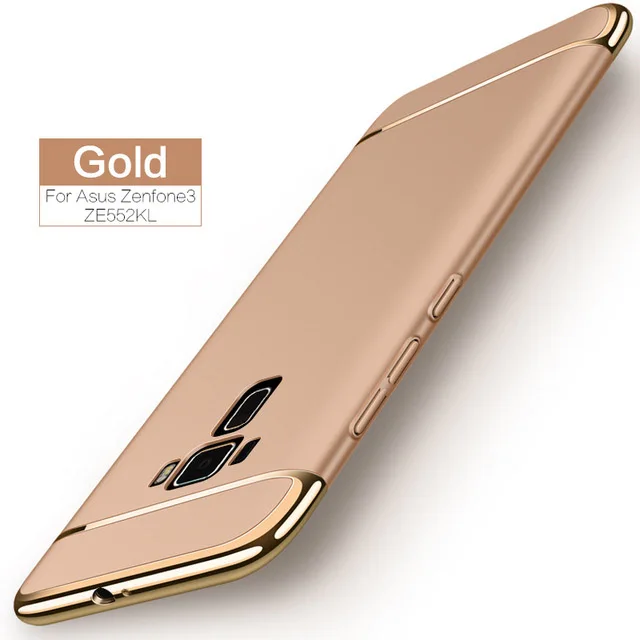 Золотой Роскошный чехол s для ASUS ZenFone 4 Max ZC554KL, чехол для ASUS ZenFone GO ZB452KG, чехол, 5,5 дюймов, Fundas, жесткий, ультра тонкий, крышка - Цвет: Золотой