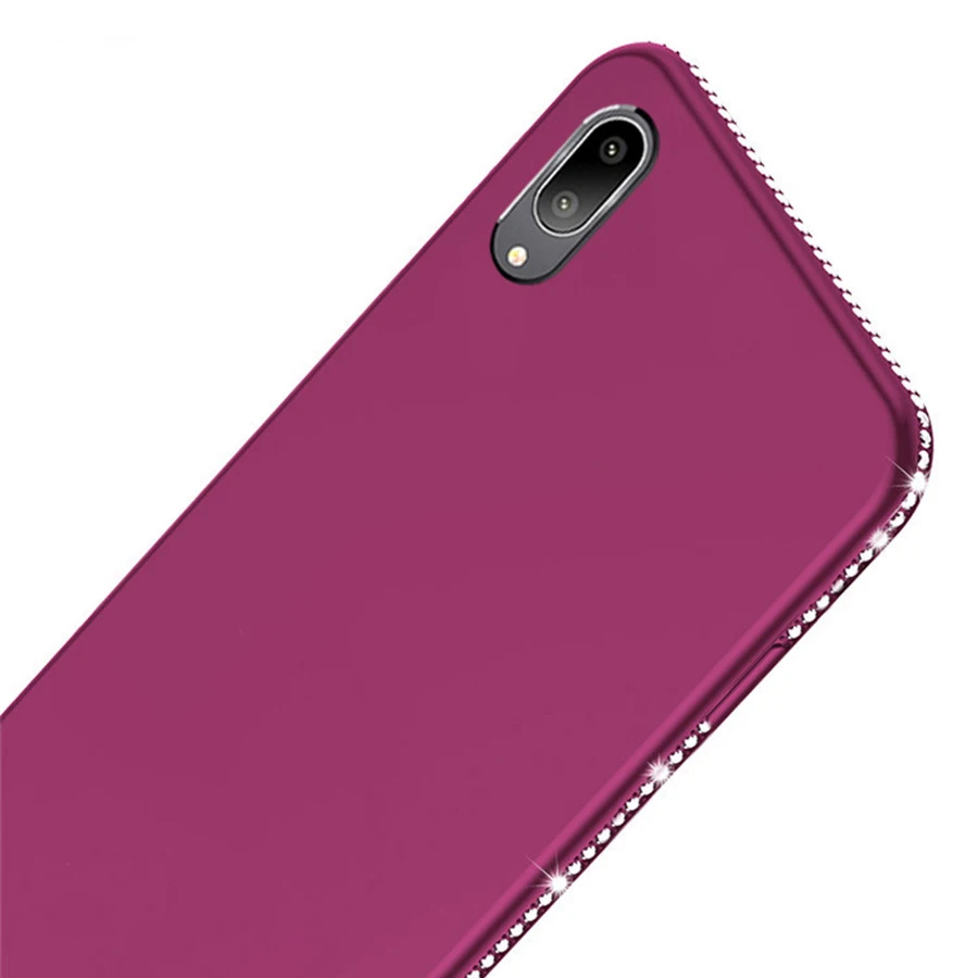 Модные блестящие чехлы с бриллиантами для VIVO Y97 Pro Z3i V11i ударопрочный матовый