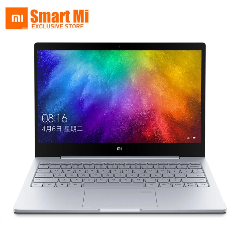 Ноутбук Xiaomi Mi Notebook Air 13,3 дюймов на английском языке Windows 10 Intel UHD Graphics 620 отпечаток пальца с камеры серебристого цвета