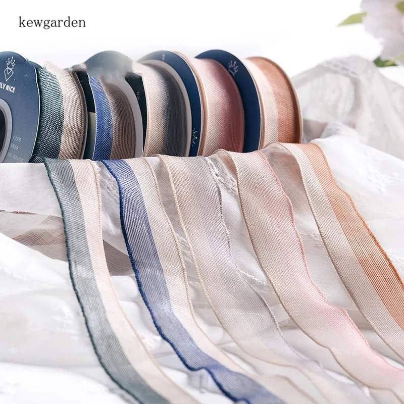 Kewgarden двухцветная лента 1 дюйм 25 мм аксессуары для рукоделия бант волос 16