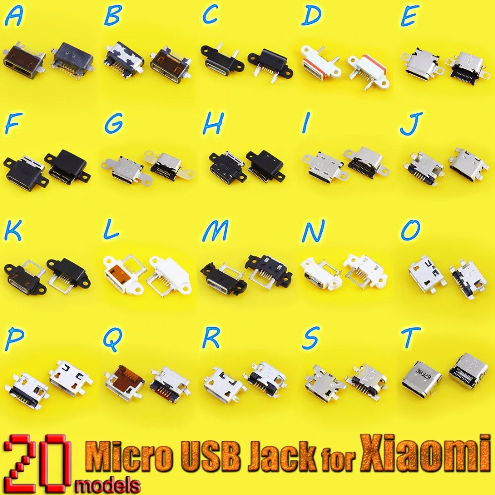 

micro usb jack connector 5p mini usb connector for Redmi Note 2/3/4 for Xiaomi USB Charger Charging Connector Port Power Jack