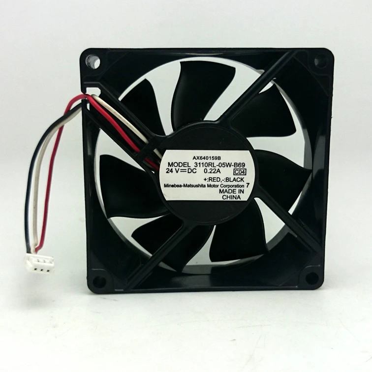 NMB 8025 8 СМ 24V0. 22A Шарикоподшипник 3110RL 05W B69 сервер вентилятор охлаждения|cooling fan|server