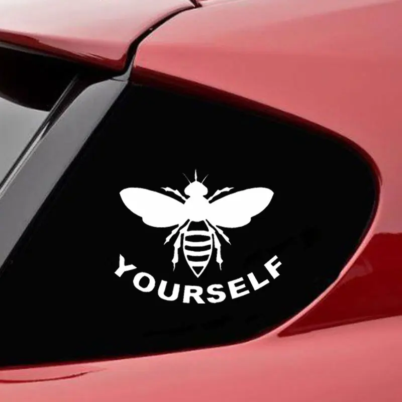 Bee Yourself стикер автомобиля мультфильм окно творческие наклейки смешные настройки