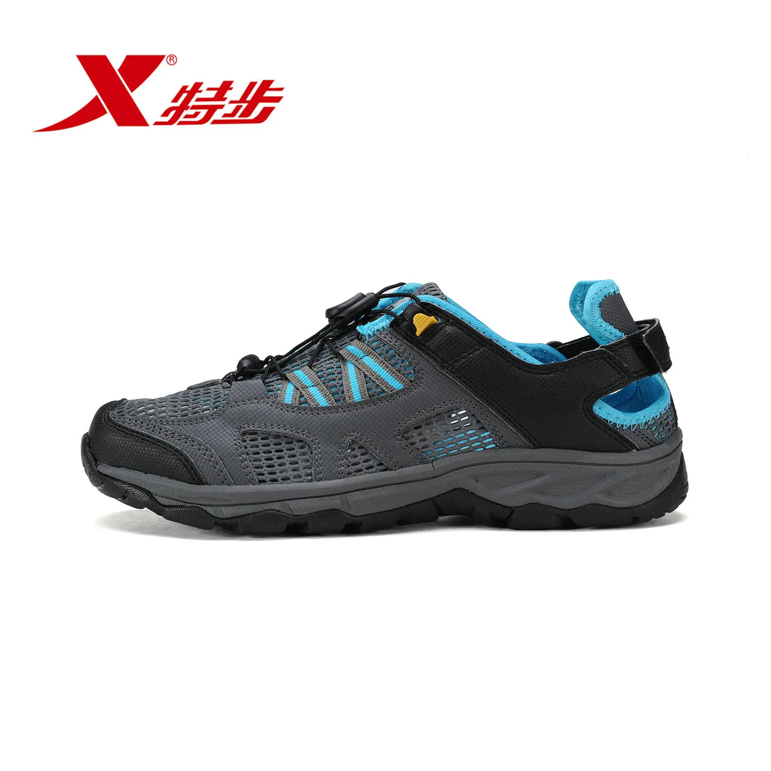 [official] XTEP genuine man travel shoes breathable leather stitching on foot outdoor 986219179308 | Спорт и развлечения