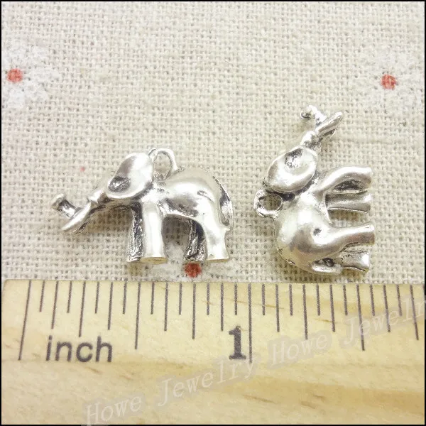 Бесплатная доставка! 30 шт. винтажная подвеска в виде слонов античное серебро