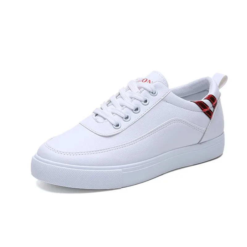 Женские кроссовки на платформе zapatillas mujer Белые Повседневные дышащие с круглым