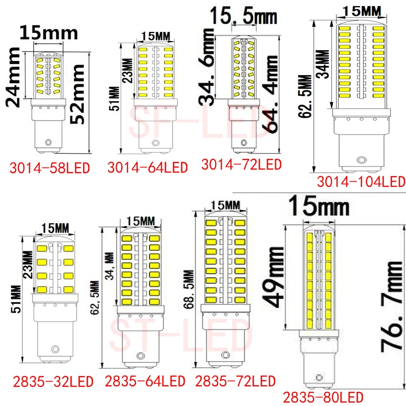 5 шт. 10 шт./лот B15 двойной контакт AC220V 240 В LED 3 Вт 6 7 8 3014 2835 SMD прикроватная лампа