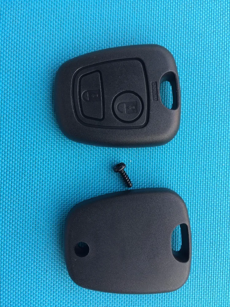 10Pcs/Lot Replacement Key Case For Peugeot 206 2 Button Remote Car Shell Blank No Logo Blade With Screws Auto Accessories | Автомобили и