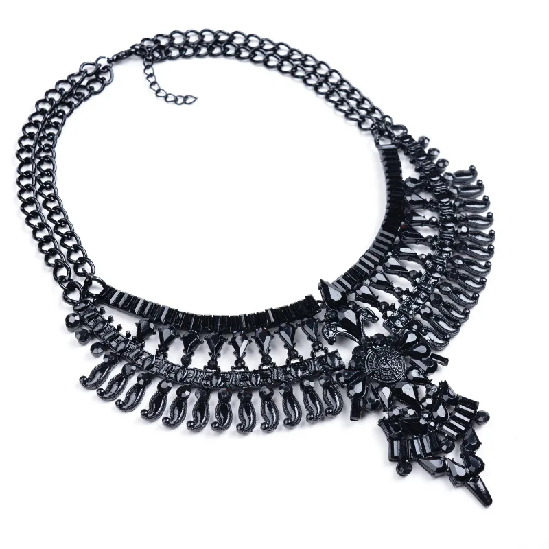 ZA Мода Custume крылья белый сплав металла заявление Макси Collier Femme кулон чокер