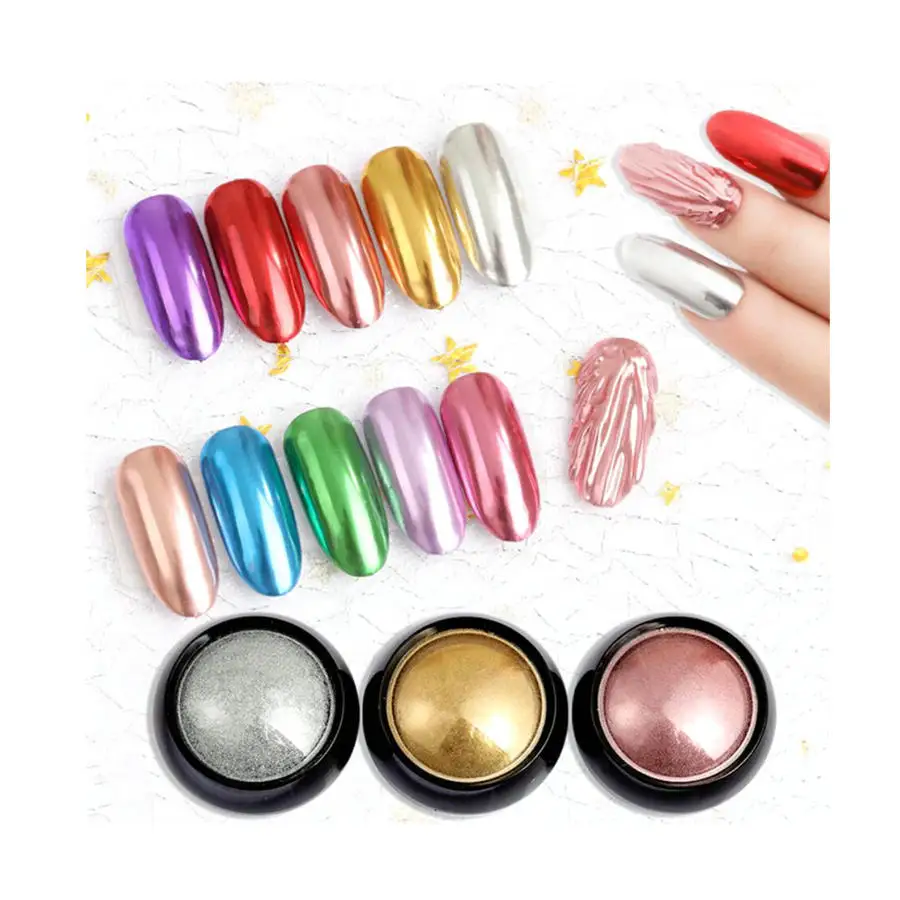 

Металлические порошки для украшений ручной работы из смолы, блестящая металлическая зеркальная пудра для творчества, украшение для ногтев...