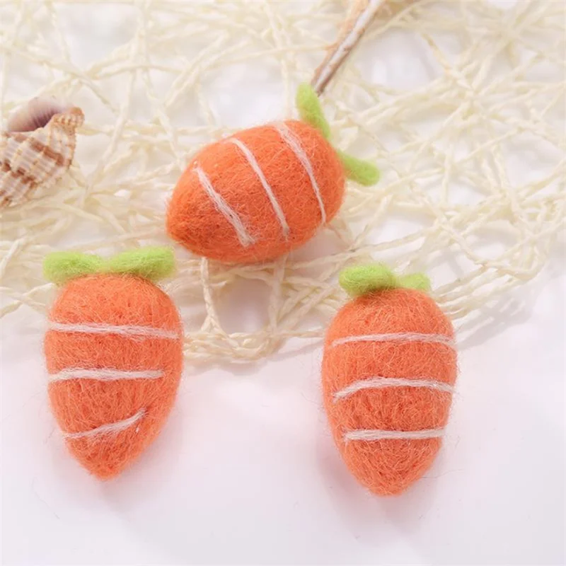 1 PC Handmade Wool Felt Products Elk Bird Frog Carrot for Hair Accessories Keychain Brooch Making DIY Craft Supplies | Дом и сад