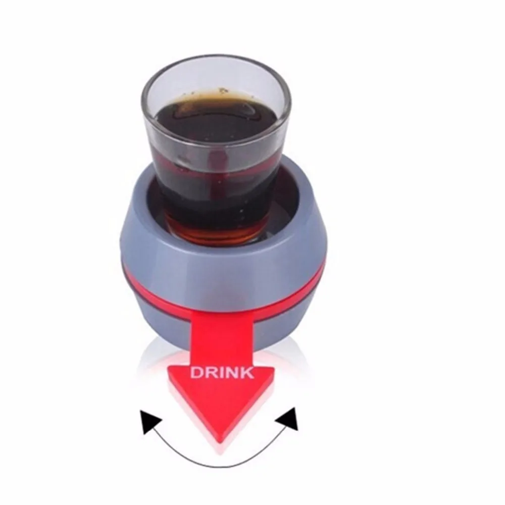 Горячие вращающиеся детские игрушки Spining Wheel Spin The Shot Glass Drinking Game Bar веселые